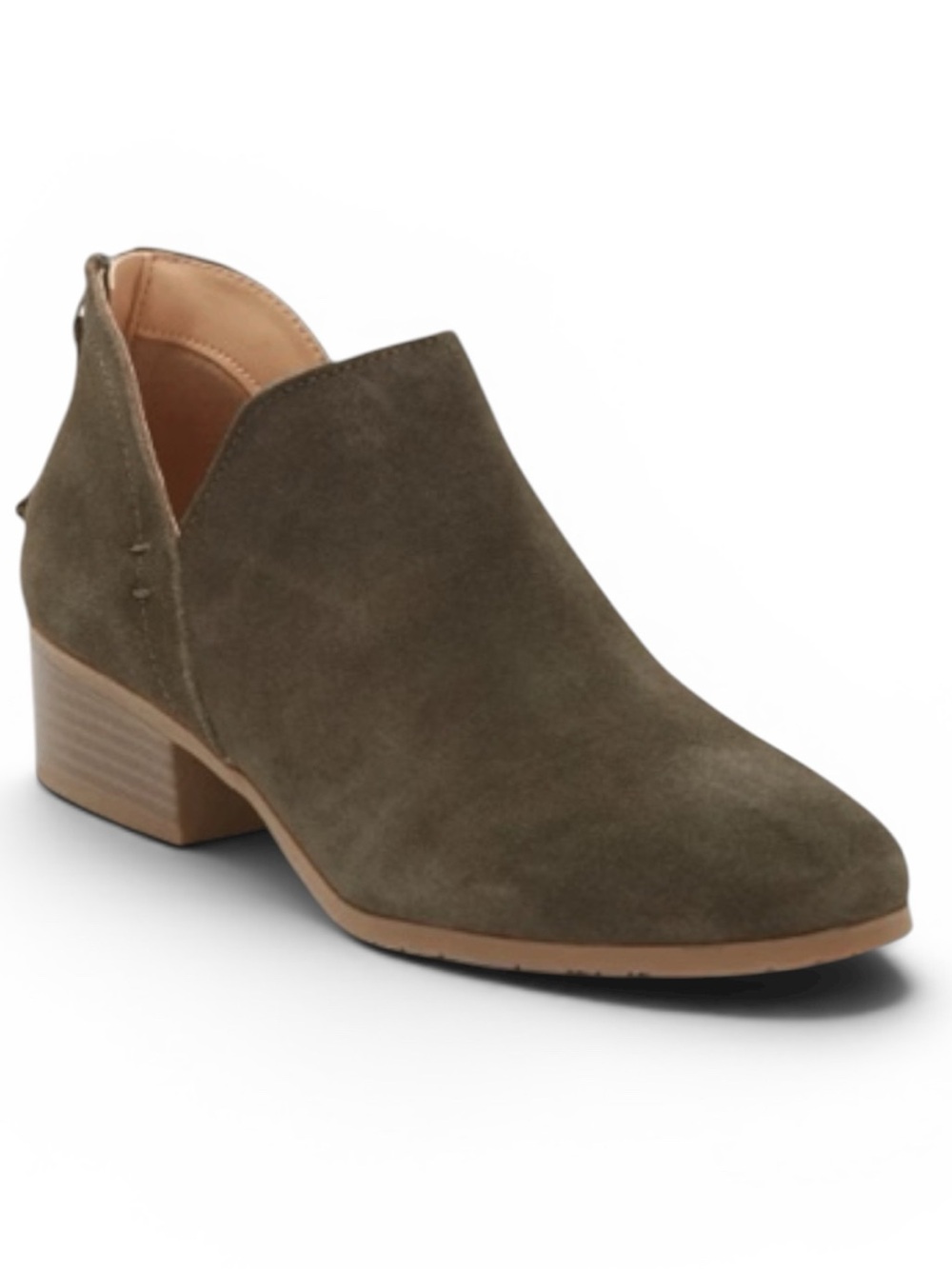 Kenneth Cole Reaction Side Skip Green Ankle Booties